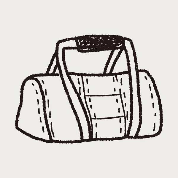 Sportovní taška doodle — Stockový vektor
