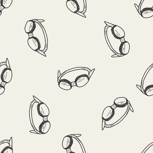 Doodle Goggles sømløse mønster baggrund – Stock-vektor