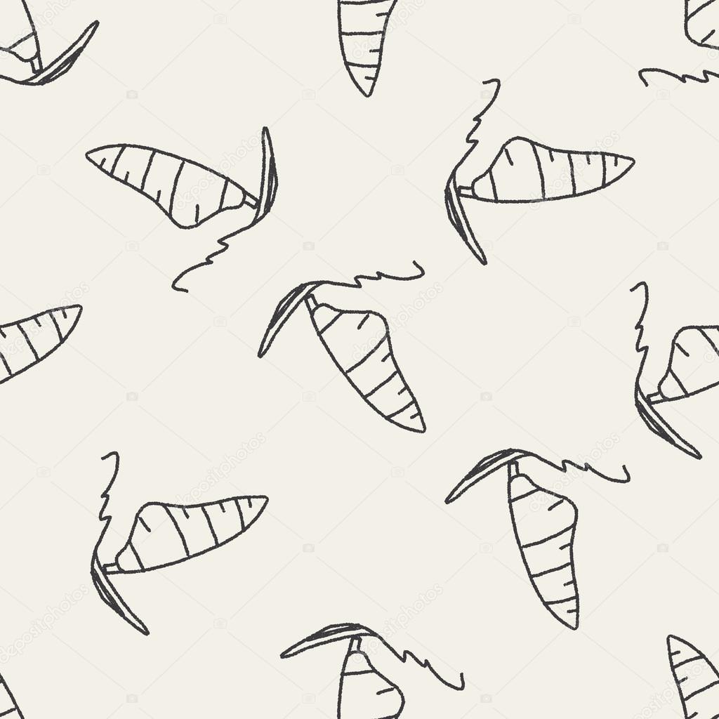 doodle windsurfing seamless pattern background