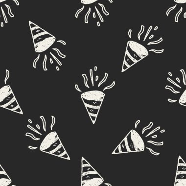 Kraker doodle çizim Dikişsiz desen arka plan