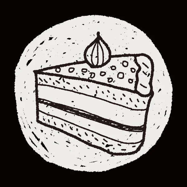 Doodle κέικ — Διανυσματικό Αρχείο
