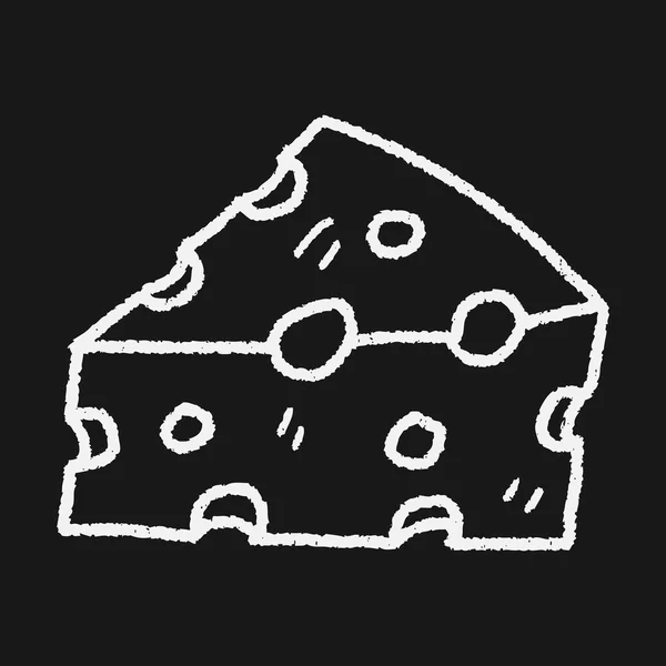 Doodle au fromage — Image vectorielle