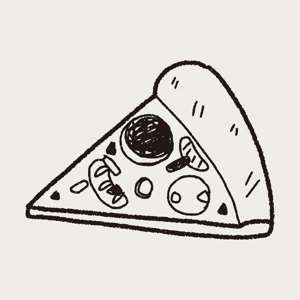 Doodle pizza — Wektor stockowy