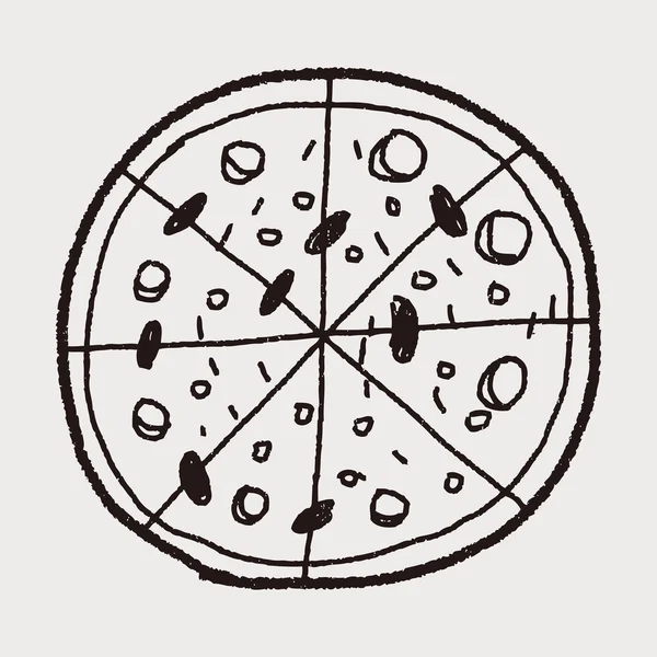 Doodle піци — стоковий вектор