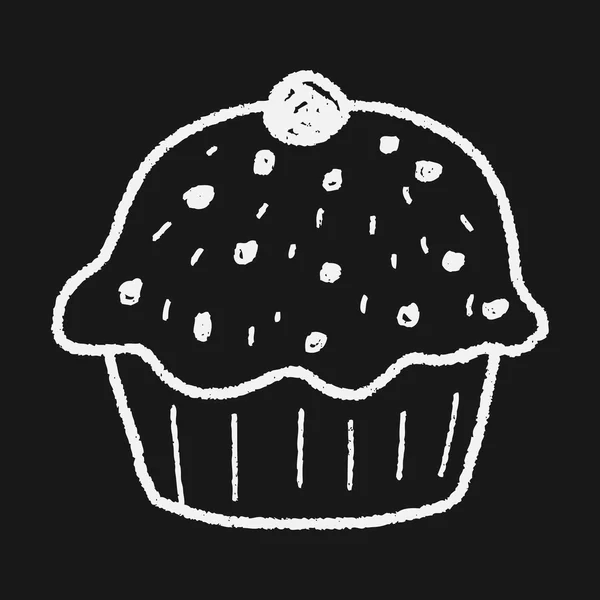 Doodle tårta — Stock vektor