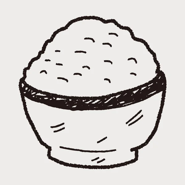 Pirinç doodle — Stok Vektör