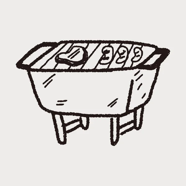 BBQ doodle — Stockový vektor