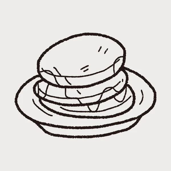 Wafel doodle — Stockvector