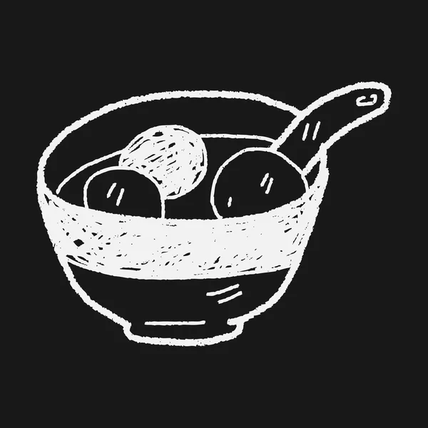 Knödel-Doodle — Stockvektor