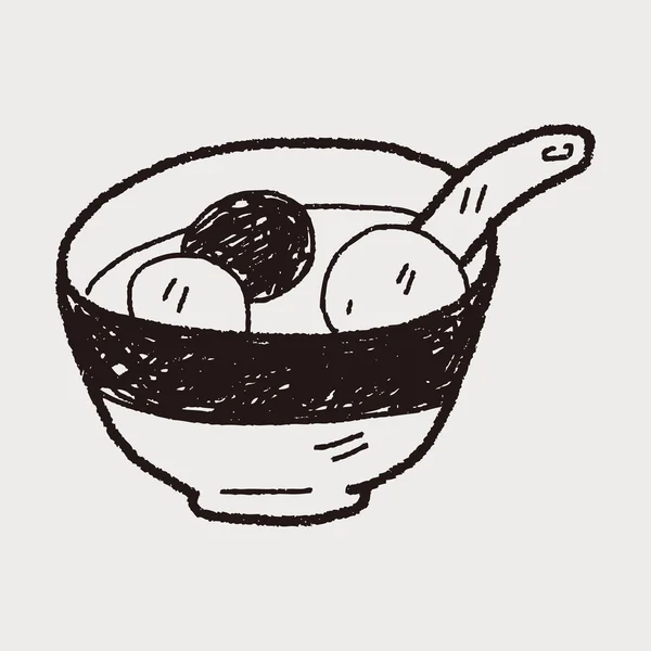 Doodle ζυμαρικών — Διανυσματικό Αρχείο