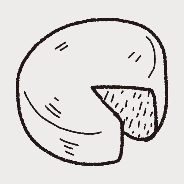 Peynir doodle — Stok Vektör