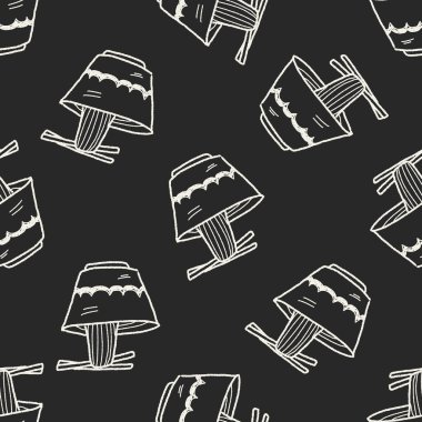 Doodle şehriye Dikişsiz desen arka plan