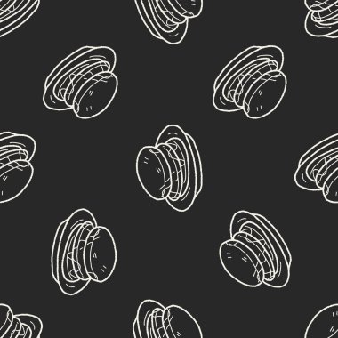 Gözleme doodle Dikişsiz desen arka plan