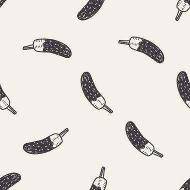 şeker doodle çizim Dikişsiz desen arka plan