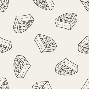 Gözleme doodle Dikişsiz desen arka plan