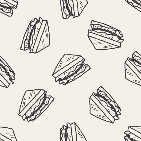 Doodle Sandwich kusursuz desen arkaplanı
