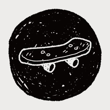 tekerlekli paten doodle