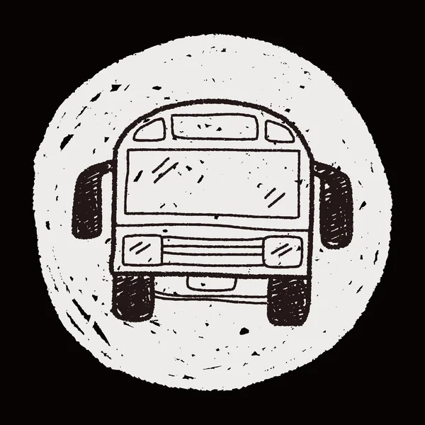 Doodle de autocarro — Vetor de Stock