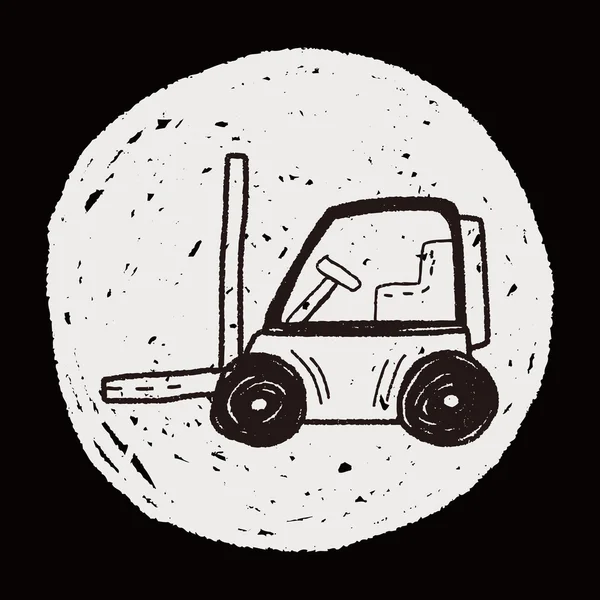 LKW-Doodle — Stockvektor