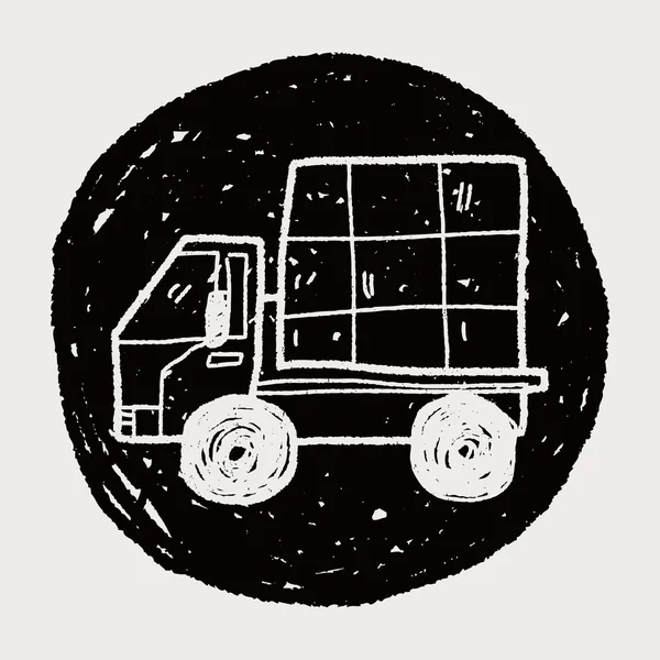 トラックの落書き — ストックベクタ