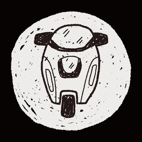 Motorcykel doodle — Stock vektor