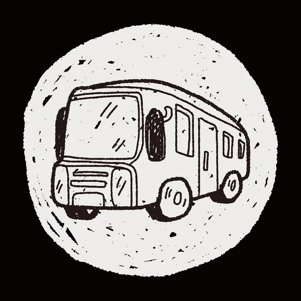 Autobus doodle — Stockový vektor