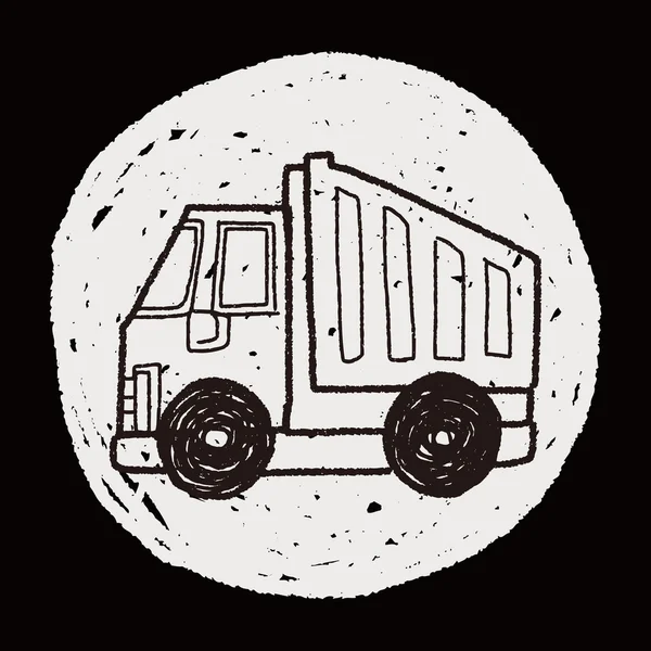 LKW-Doodle — Stockvektor