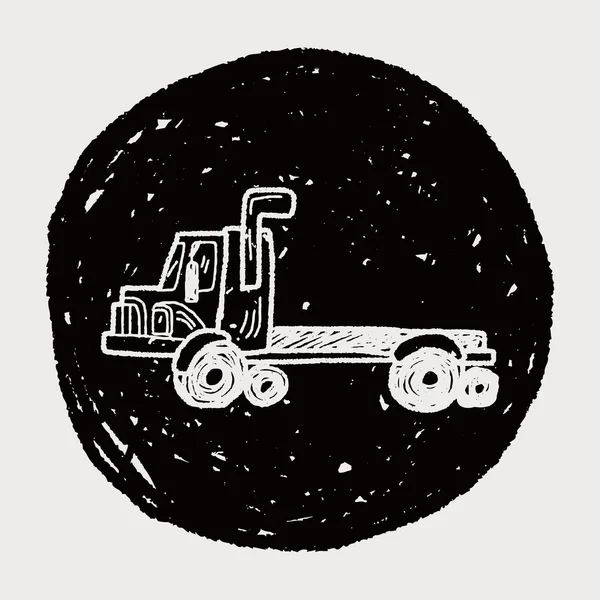 LKW-Doodle — Stockvektor