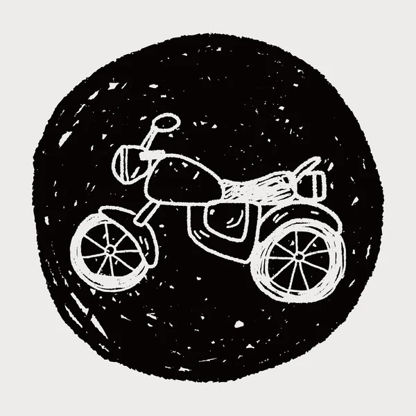 Doodle sepeda motor - Stok Vektor