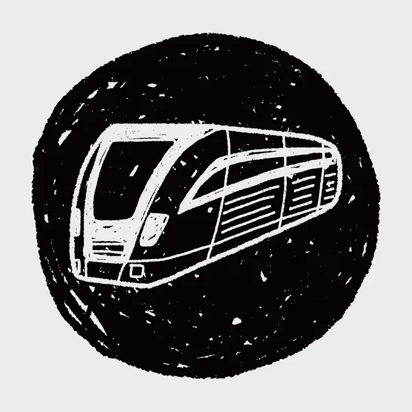 Train de doodle — Image vectorielle