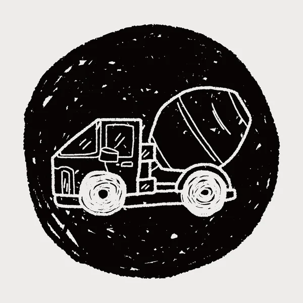 LKW-Doodle — Stockvektor