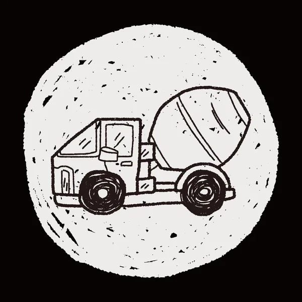 Doodle φορτηγό — Διανυσματικό Αρχείο