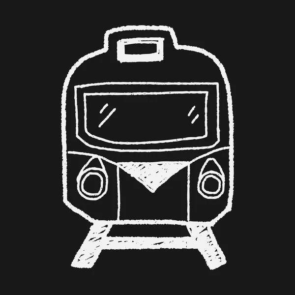 Garabato del tren — Vector de stock