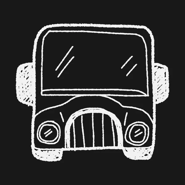 公交车涂鸦 — 图库矢量图片