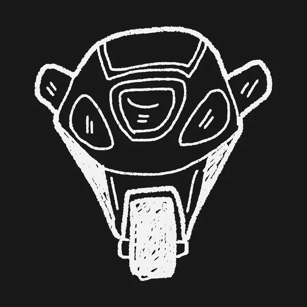 Motorrad-Doodle — Stockvektor