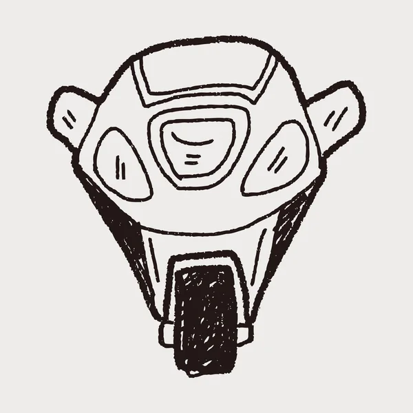 Doodle motocicleta — Vetor de Stock