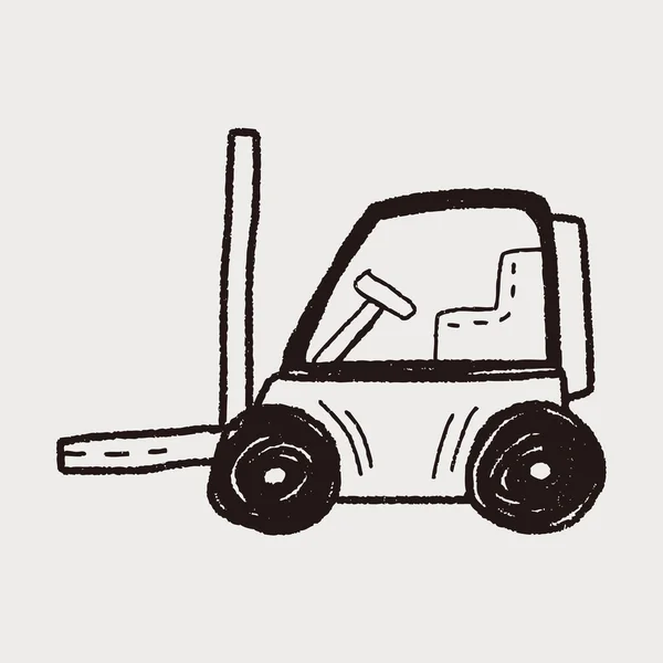 Vrachtwagen doodle — Stockvector