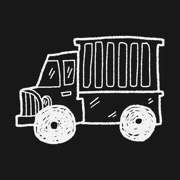 LKW-Doodle — Stockvektor