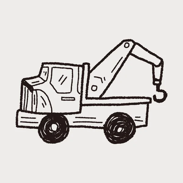 Camion doodle — Image vectorielle