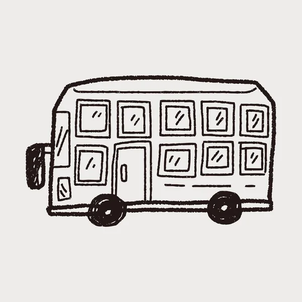 Doodle de bus — Image vectorielle