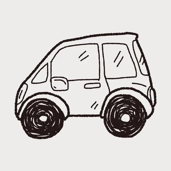 Voiture doodle — Image vectorielle