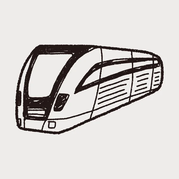 Doodle τρένο — Διανυσματικό Αρχείο