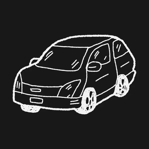 Bilen doodle — Stock vektor