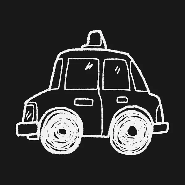 Taksi doodle — Stok Vektör