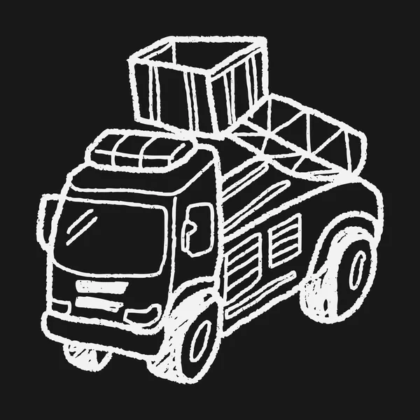 Doodle de caminhão — Vetor de Stock