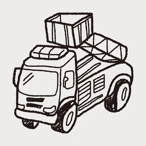 Garabato de camión — Vector de stock