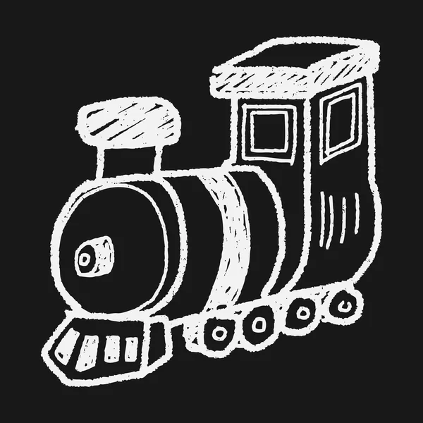 Garabato del tren — Archivo Imágenes Vectoriales