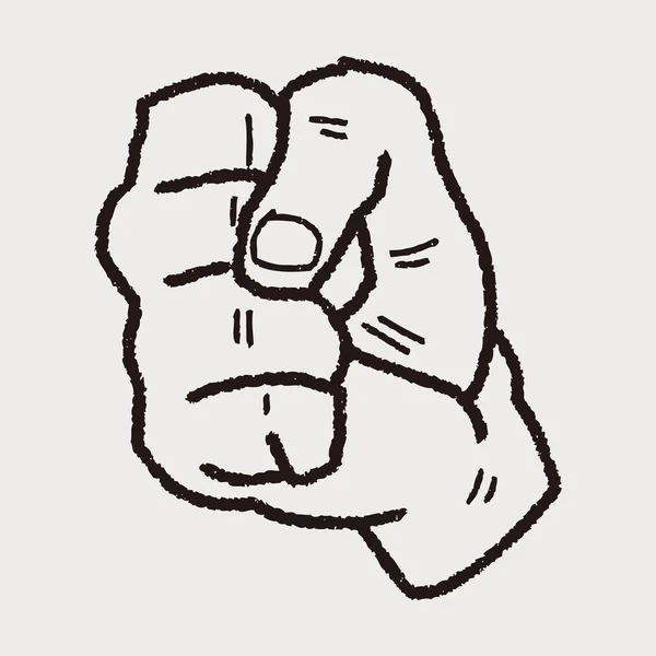 Doodle жест — стоковий вектор