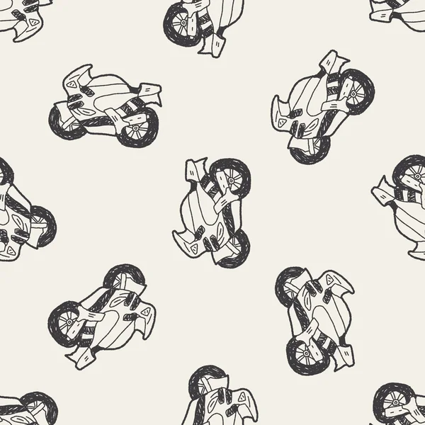 Doodle motocicleta — Vetor de Stock