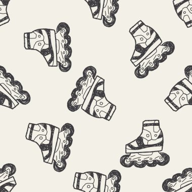 tekerlekli paten doodle